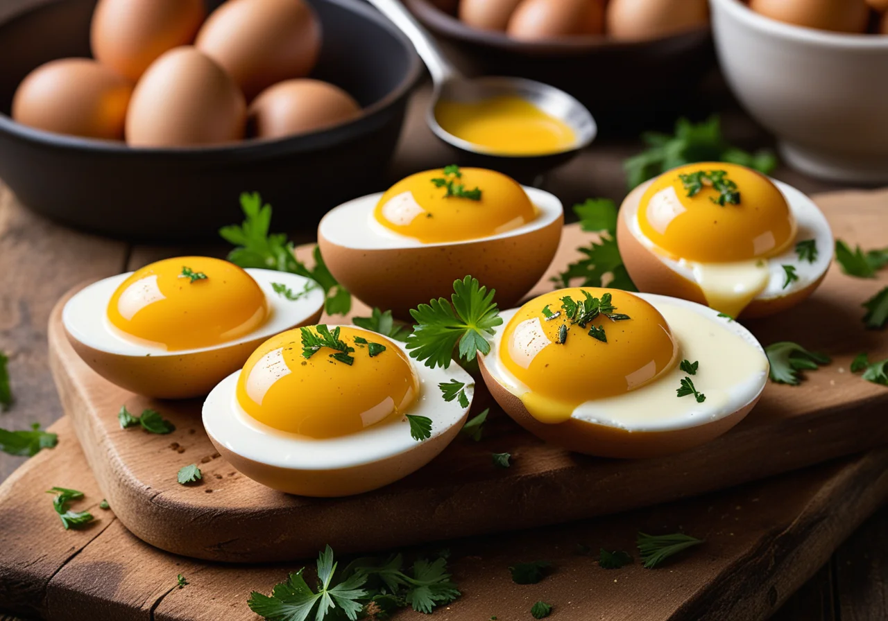 Eggs in Creamy Mustard Sauce