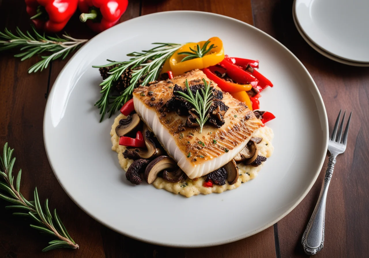 Pan-Seared Dover Sole with Rosemary and Morel Mushrooms