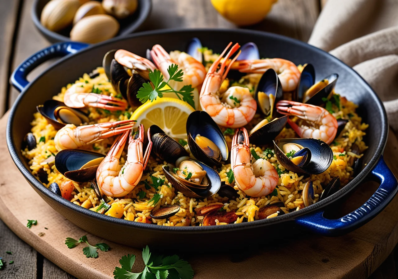 Paella with Poularde