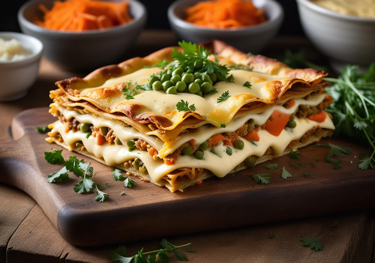 Vegetable Lasagna with Gouda
