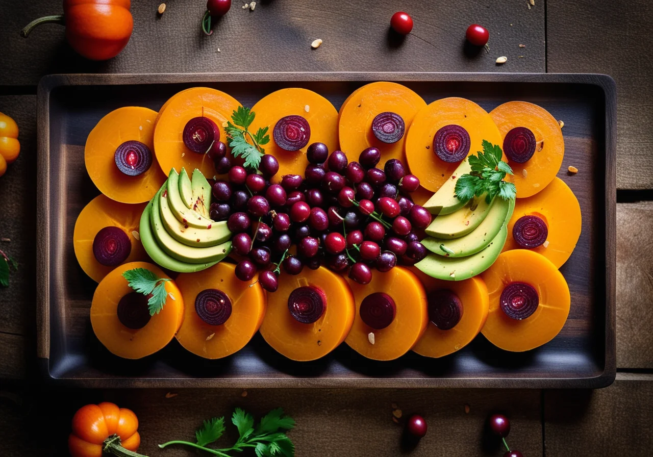 Pumpkin Beetroot Salad with Coriander