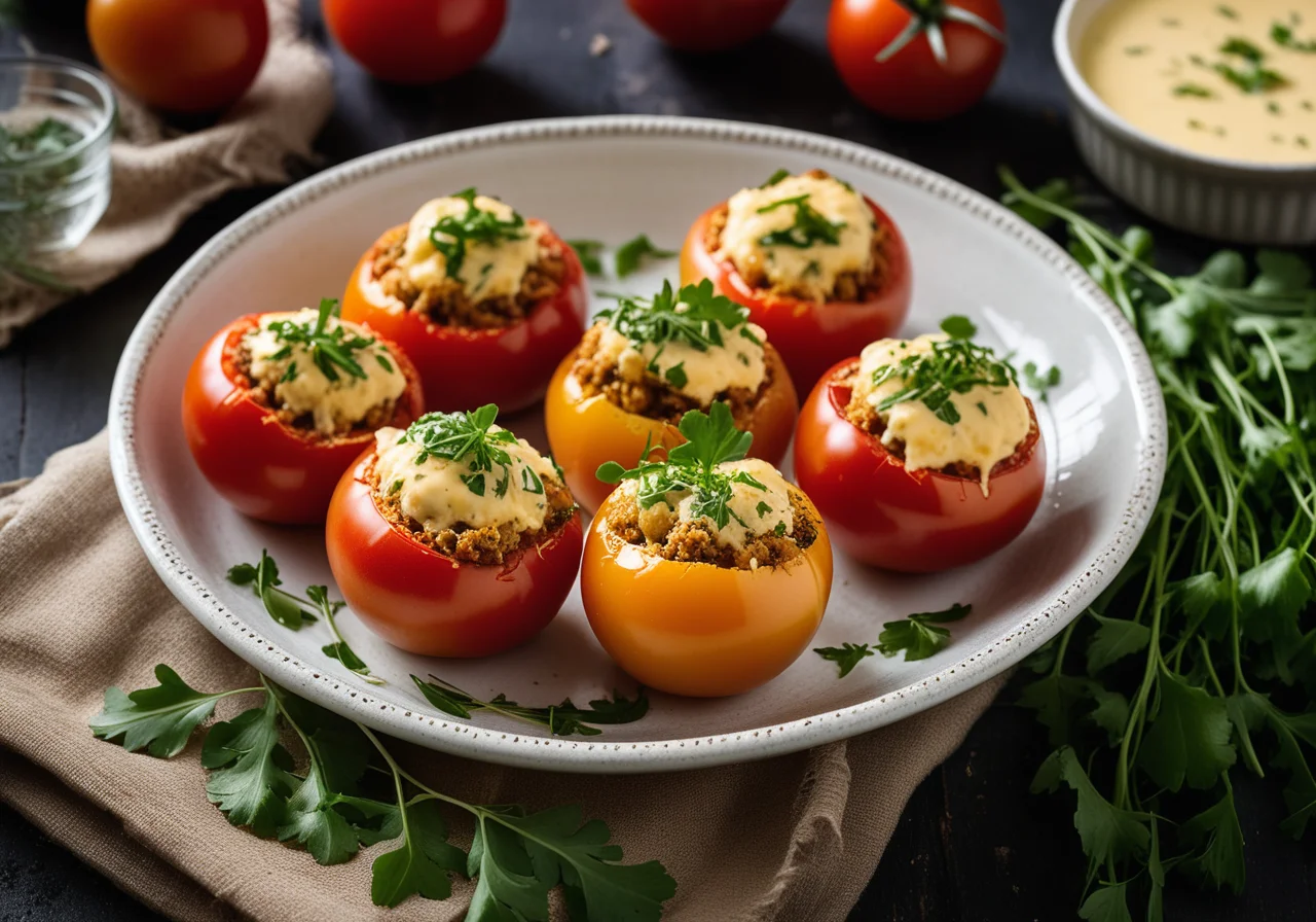 Baked Stuffed Tomatoes