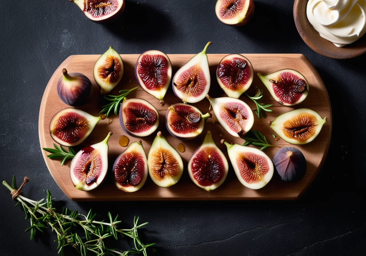 Grilled Figs with Ham