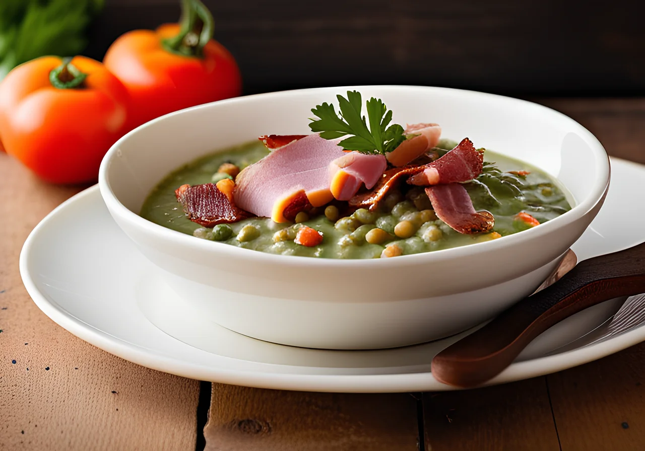 Hearty Lentil Stew with Bacon and Potatoes