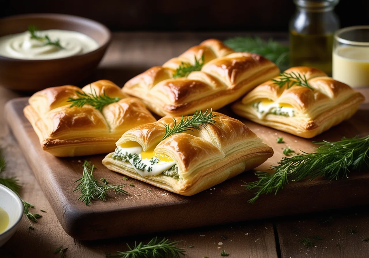 Puff Pastry with Cream Cheese Filling