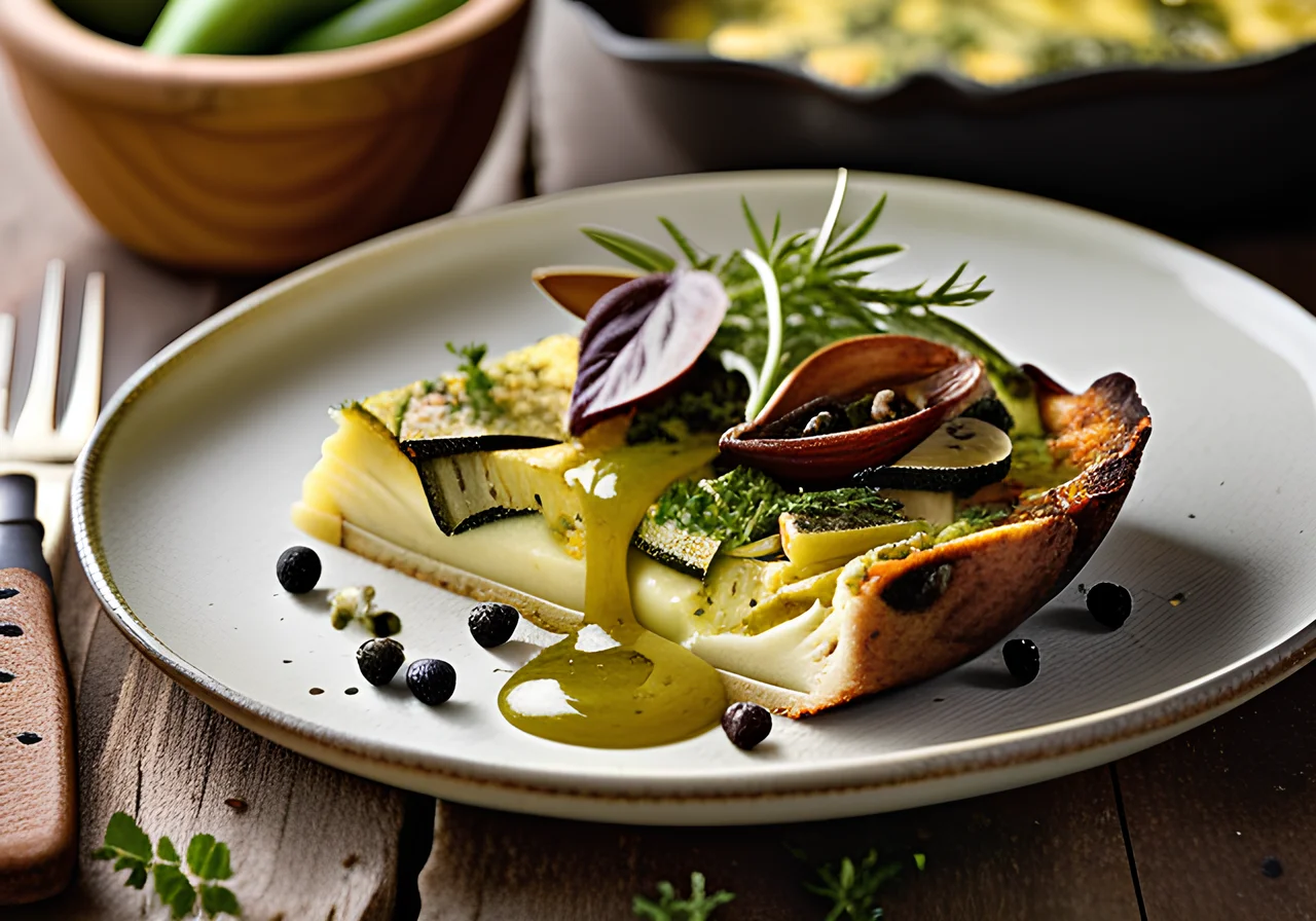 Oyster Mushroom and Zucchini Frittata