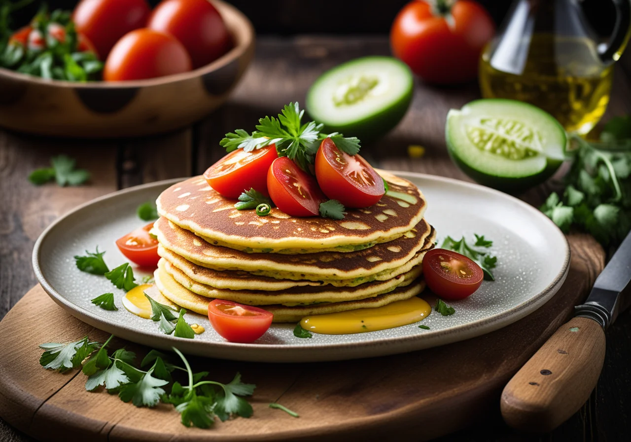 Corn Pancakes with Salsa