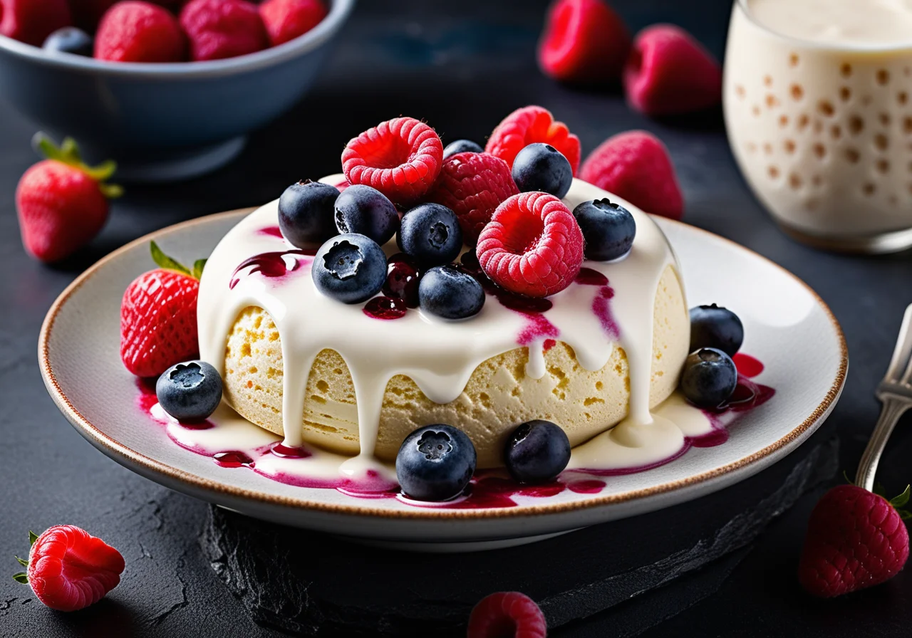 Yogurt Ice Cream with Berries