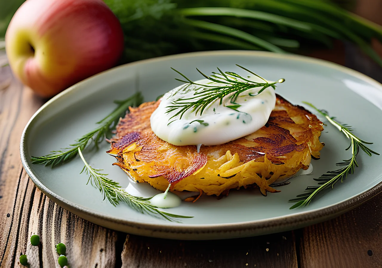 Potato Rösti with Herb Quark