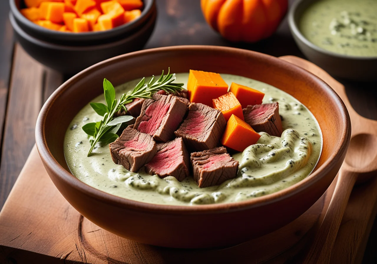 Soup Meat with Green Sauce