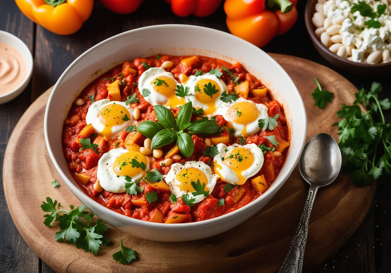 Vegan One-Pot Shakshuka with White Beans