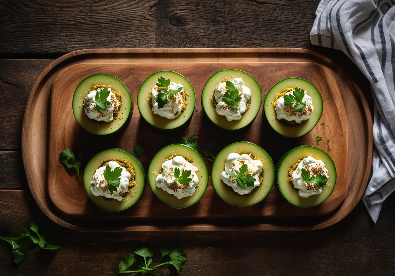 Zucchini with Parmesan Cream Filling