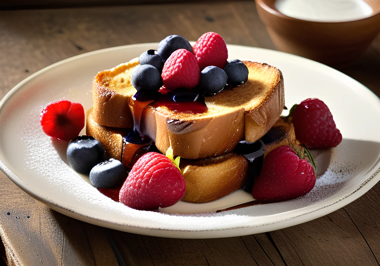 French Toast with Mixed Berries