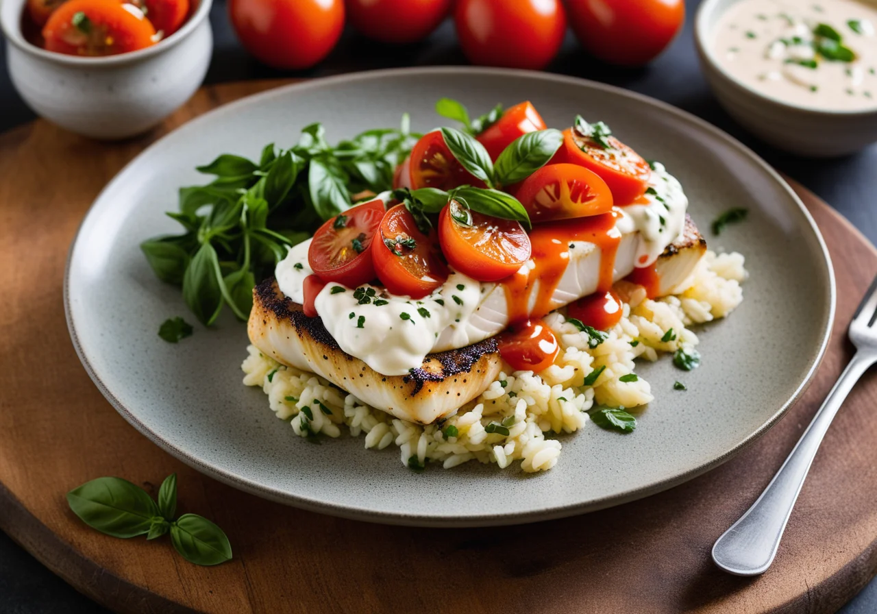 Cod Fillet in Capers Tomato Sauce