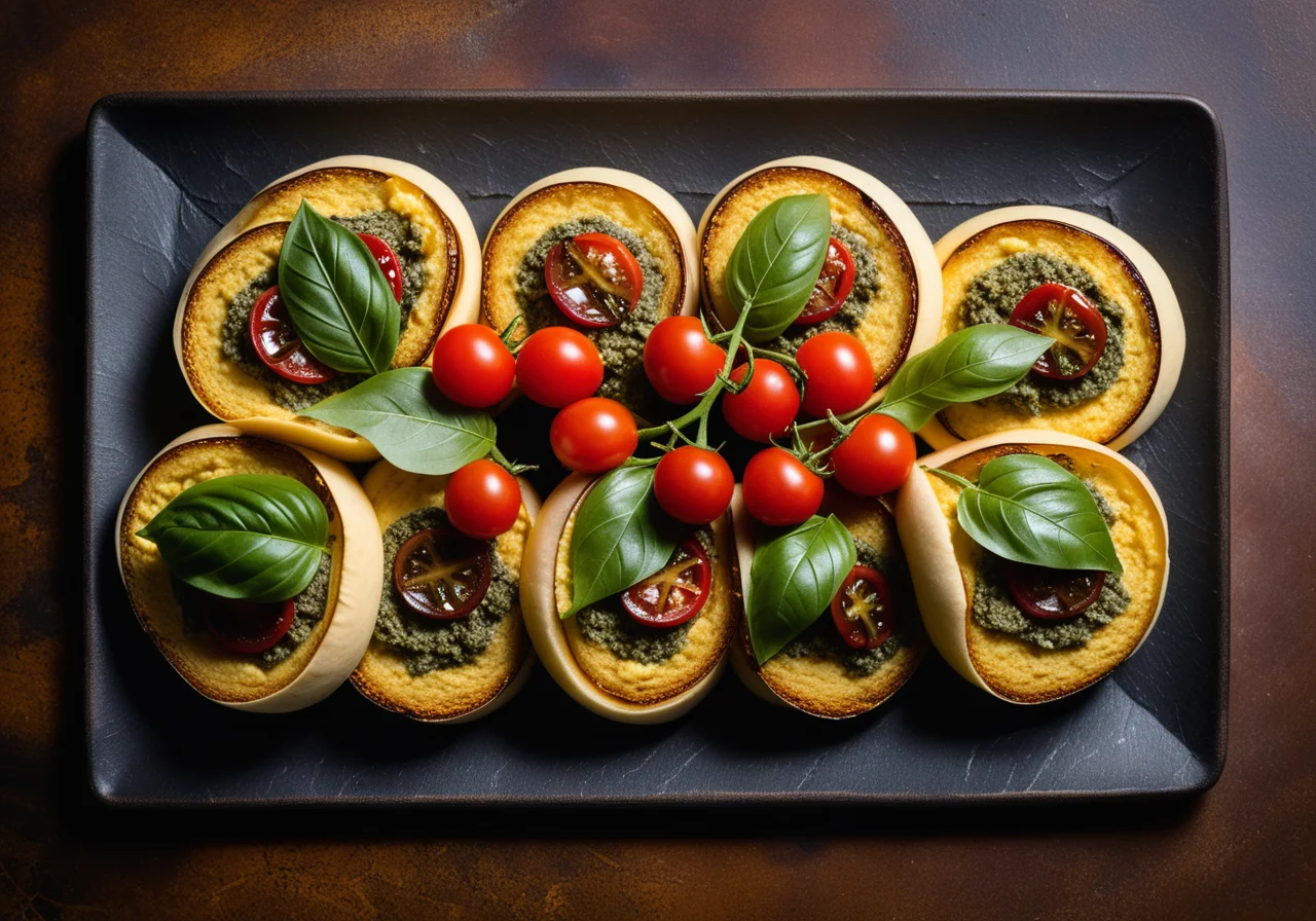 Turkish Eggplant Stuffed Grape Leaves