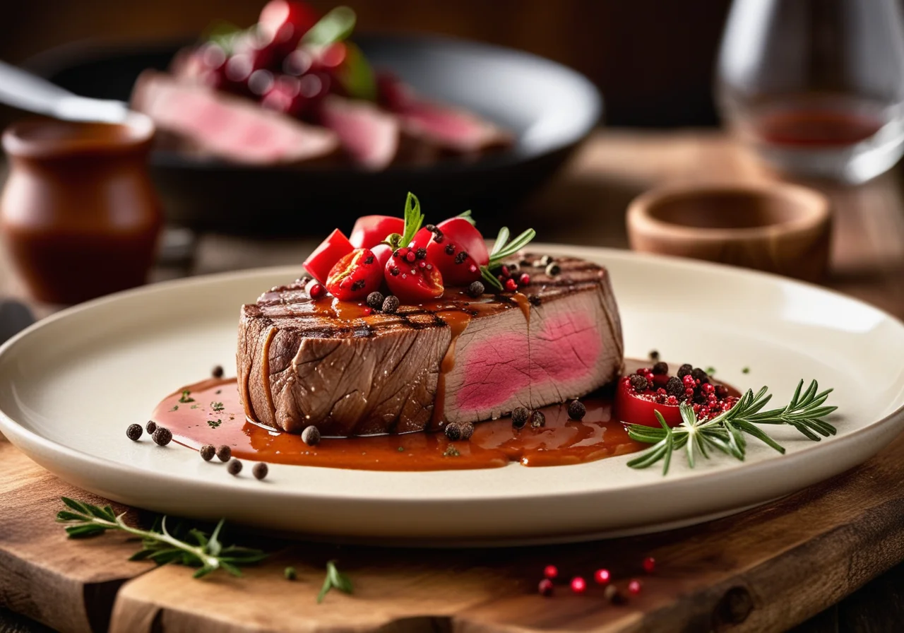 Veal with Pepper Sauce