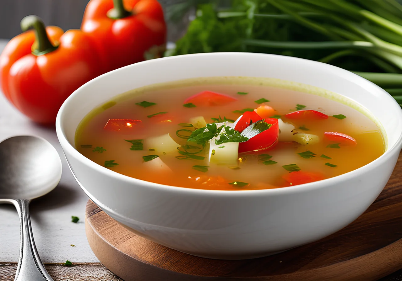 Cold Vegetable Soup (Vegetarian)