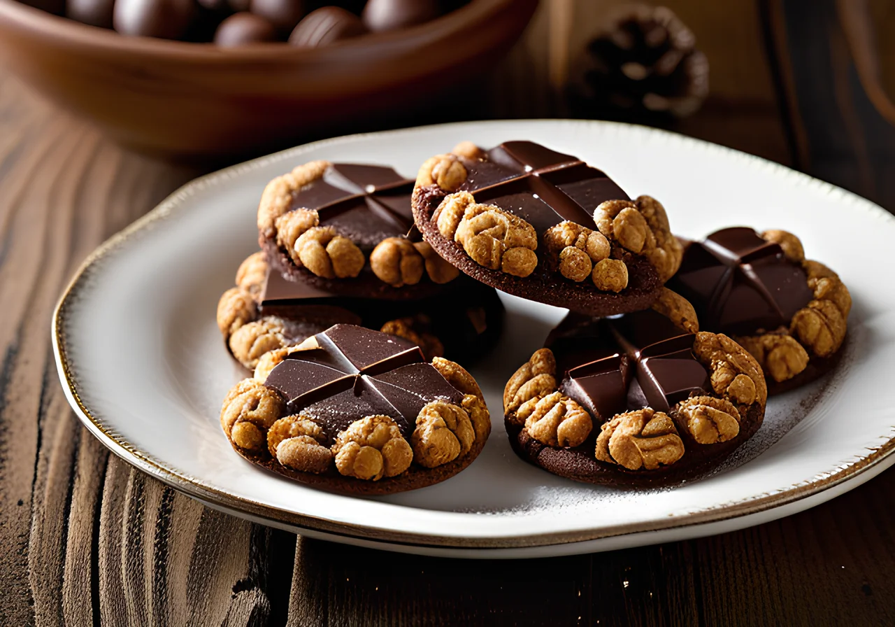 Nut-Chocolate Cookies