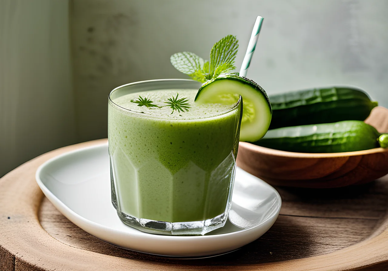 Cucumber Smoothie with Buttermilk