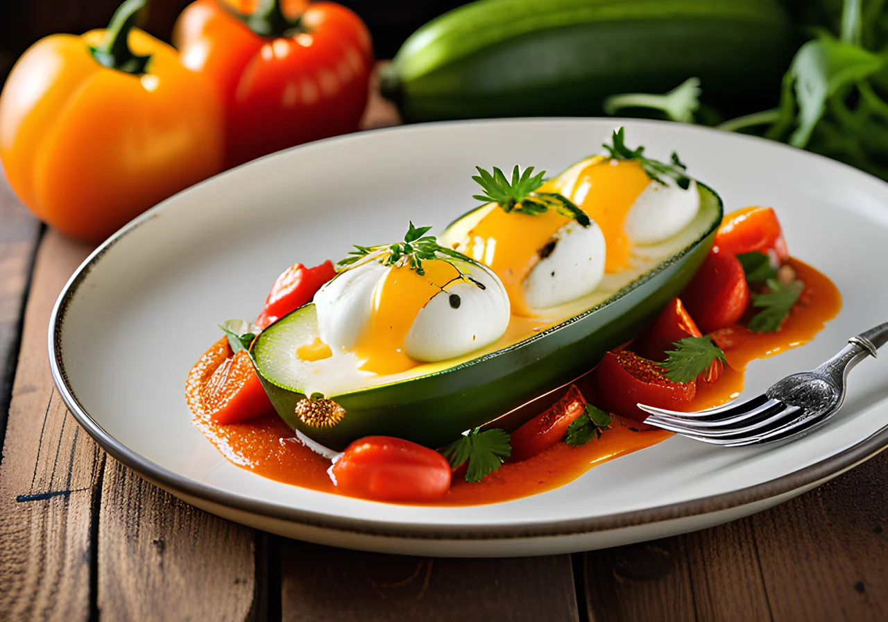 Stuffed Zucchini with Soy