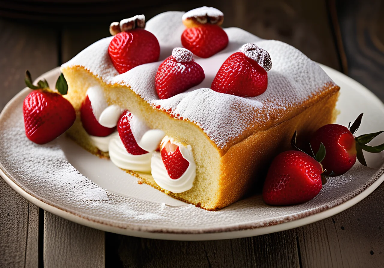 Strawberry Roll with Mascarpone