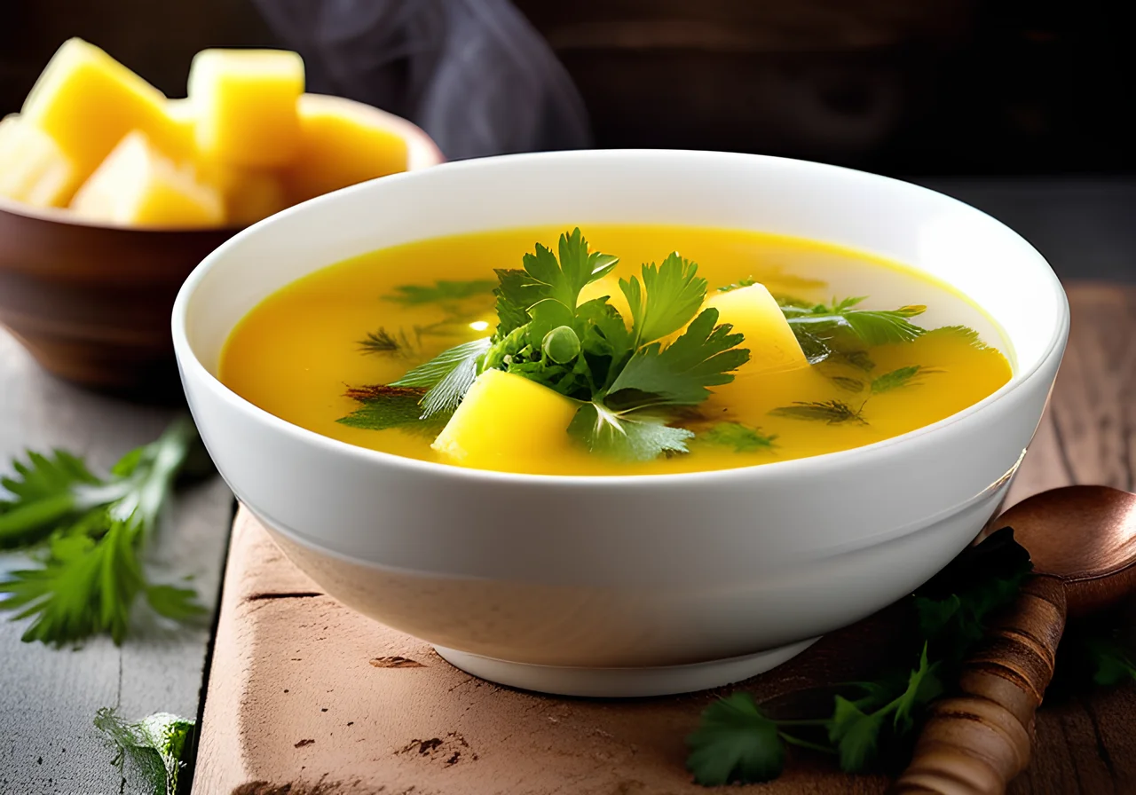 Pineapple Vegetable Soup from Asia
