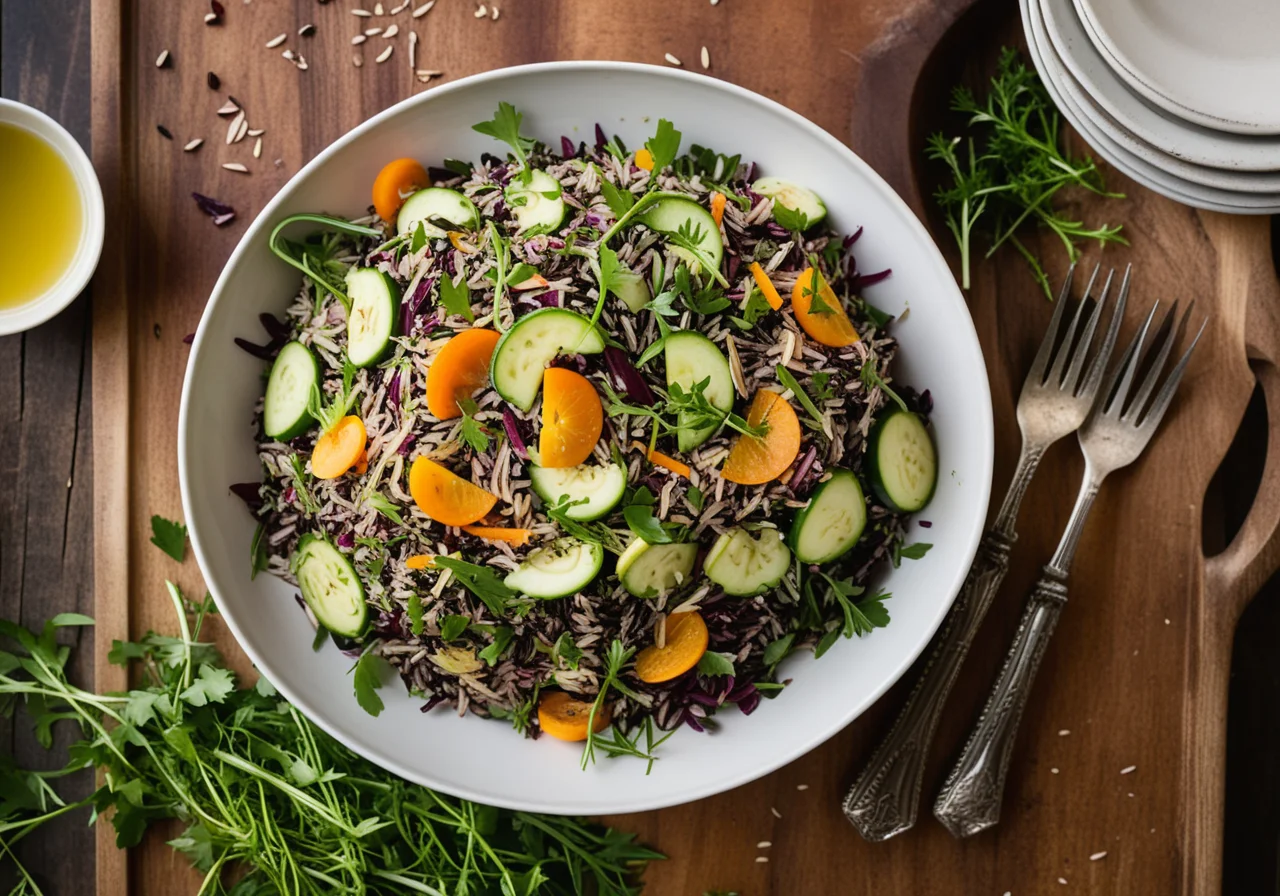Vegetable Wild Rice Salad