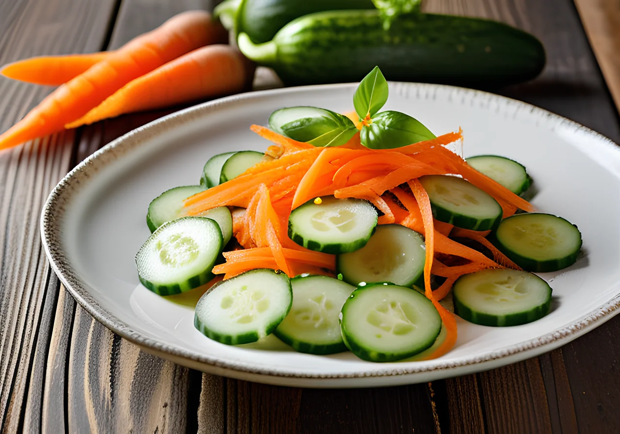 Steamed Cucumber Vegetable
