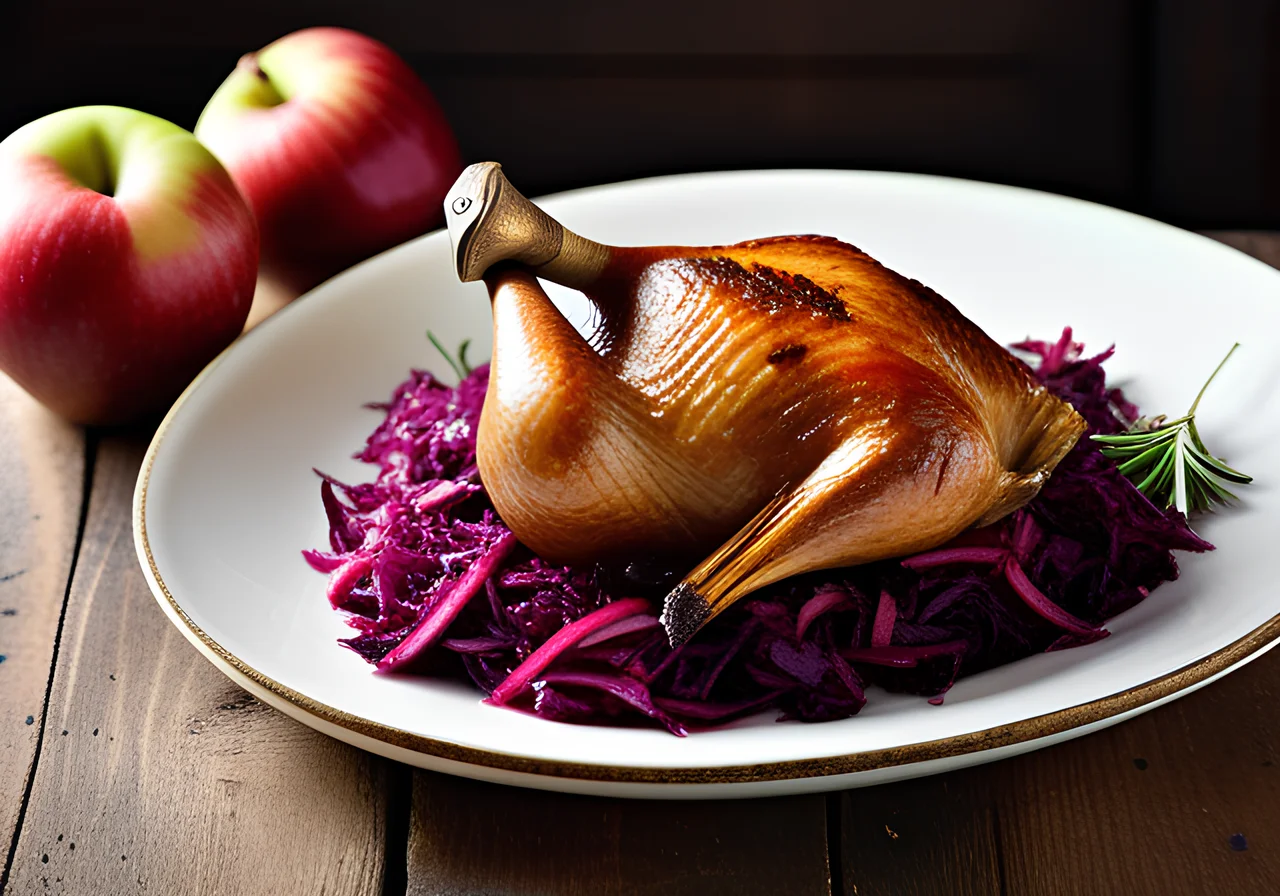 Classic Martin's Goose with Red Cabbage