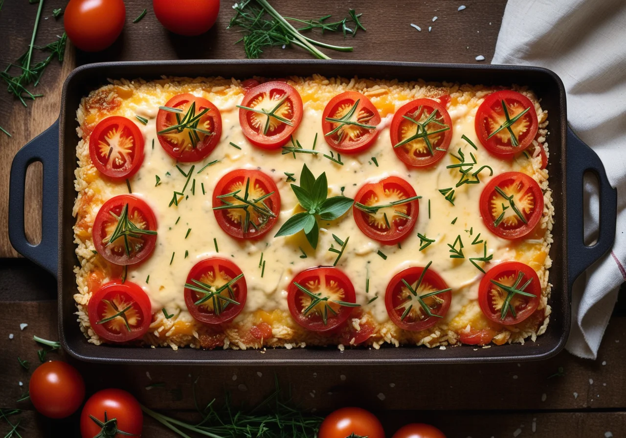 Rice Tomato Gratin