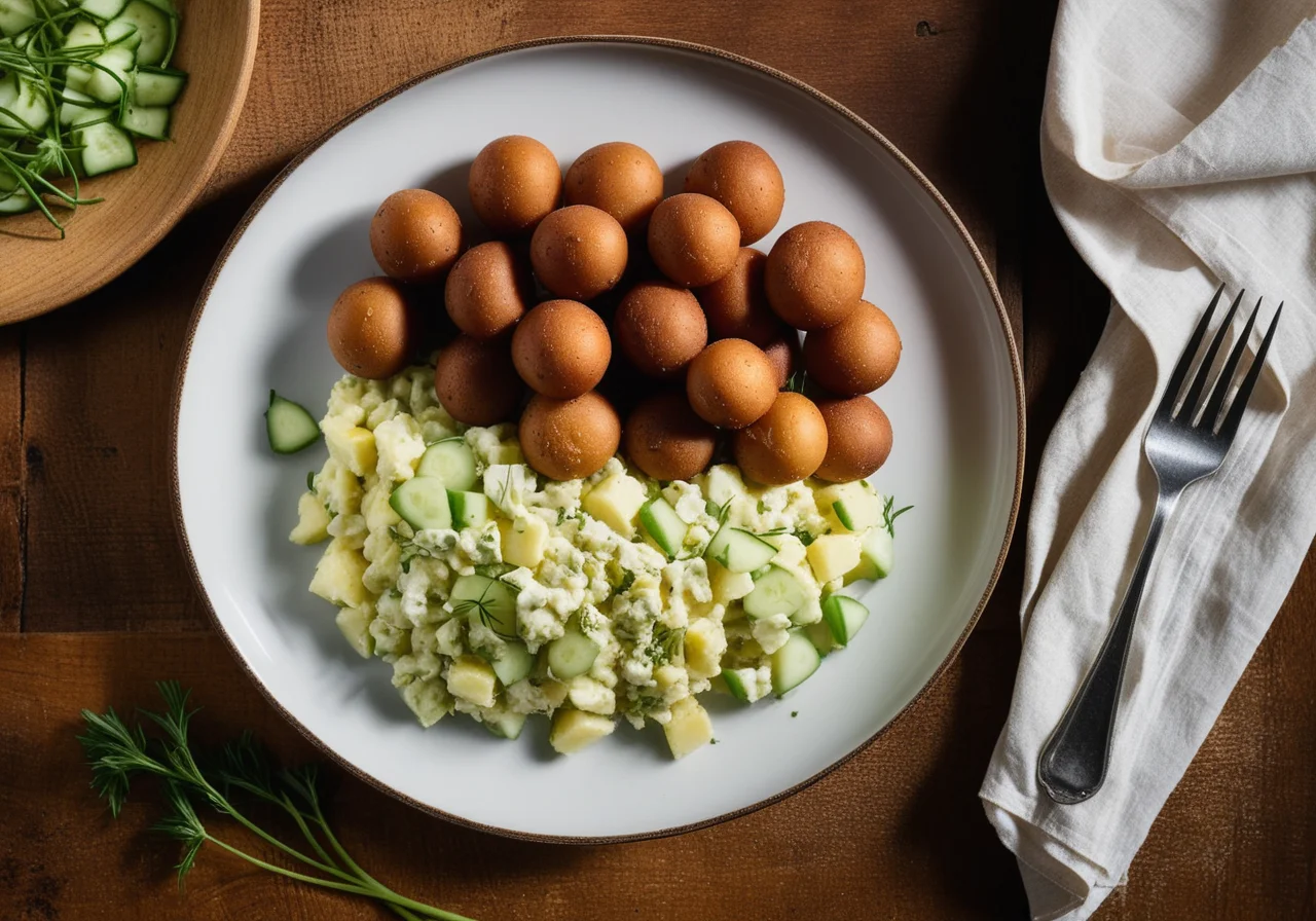 Buletten mit Kartoffelsalat