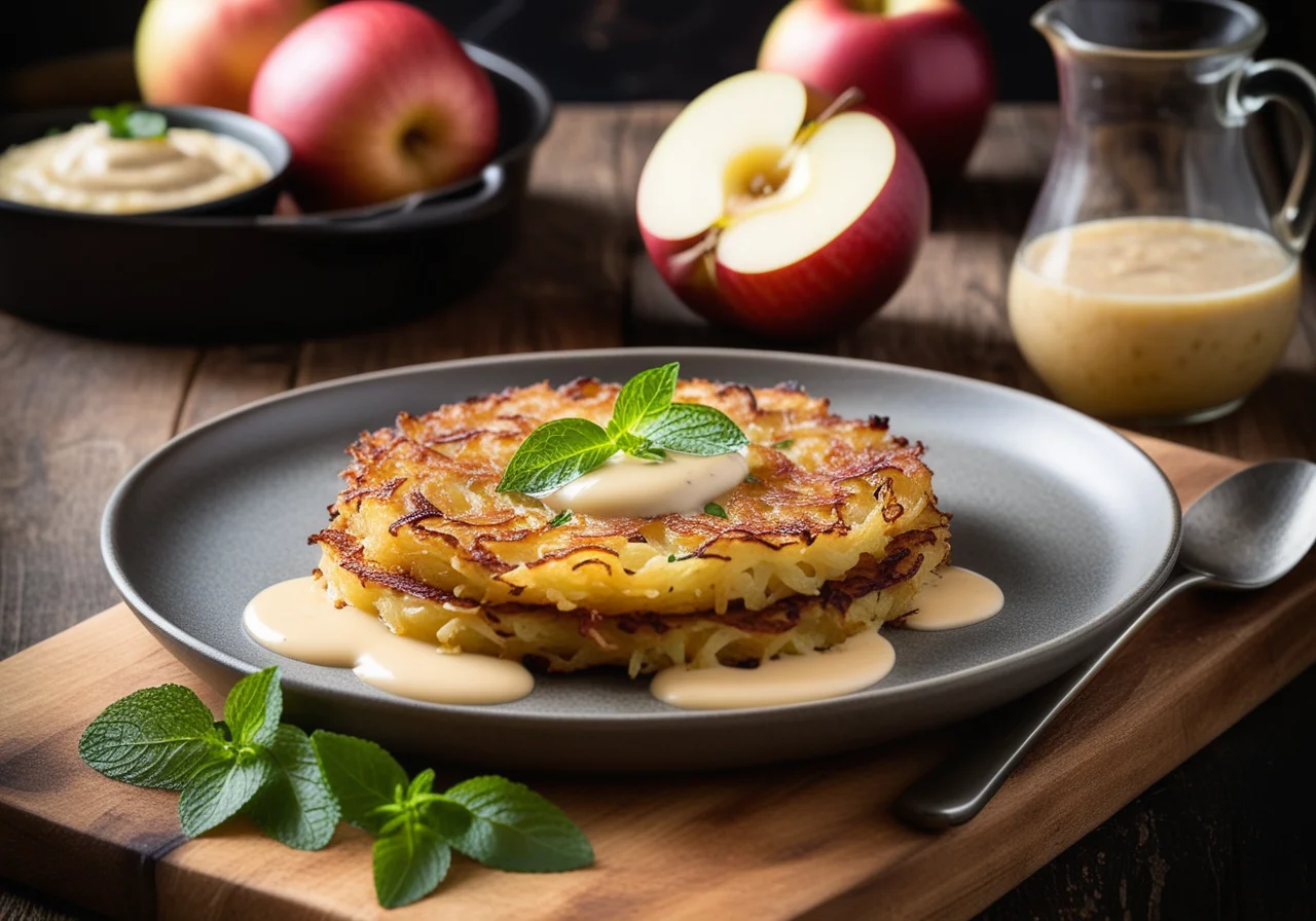 Potato-Onion Rösti with Apple Sauce