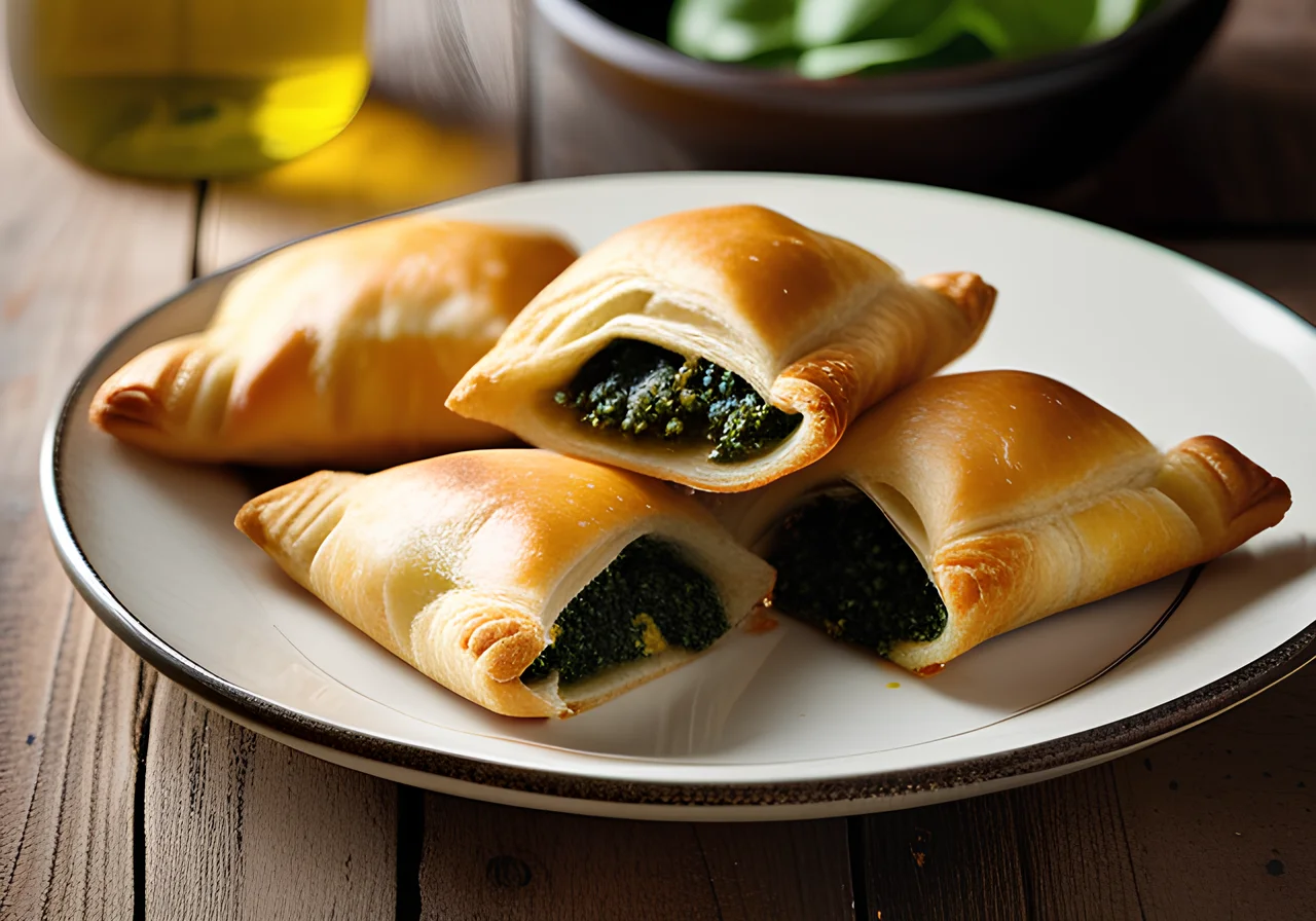 Spinach-Mozzarella Pockets