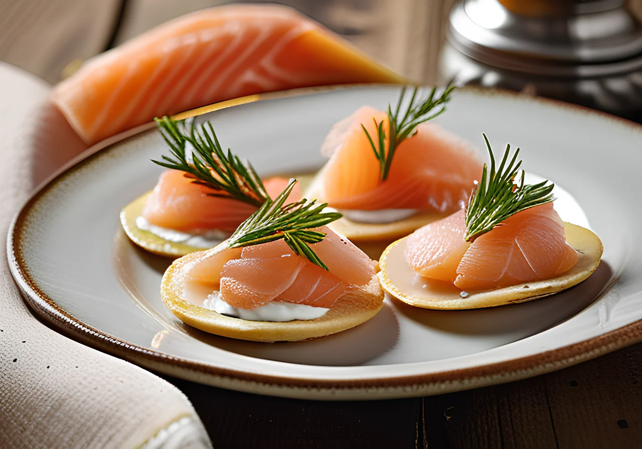 Blinis with Salmon