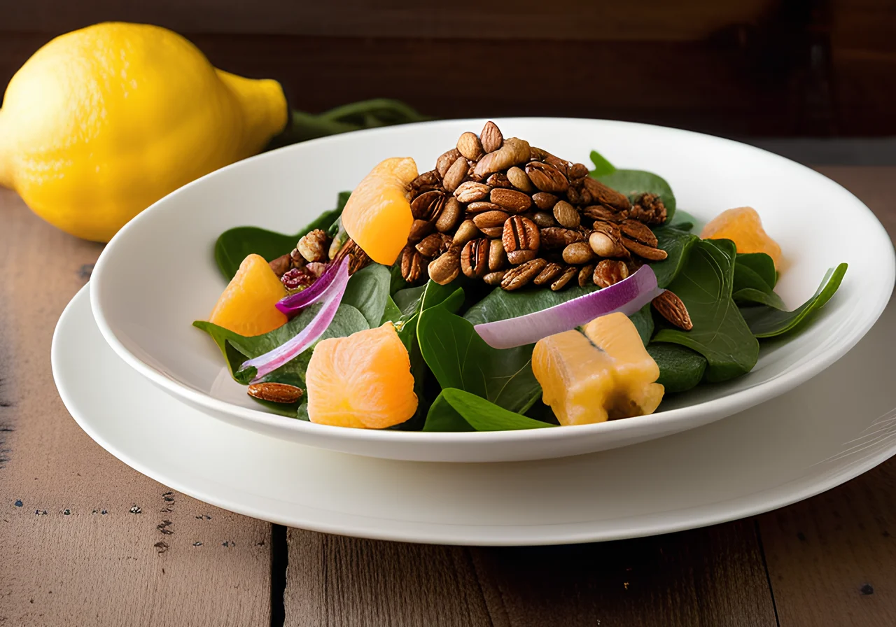 Oriental Cauliflower Salad with Lentils