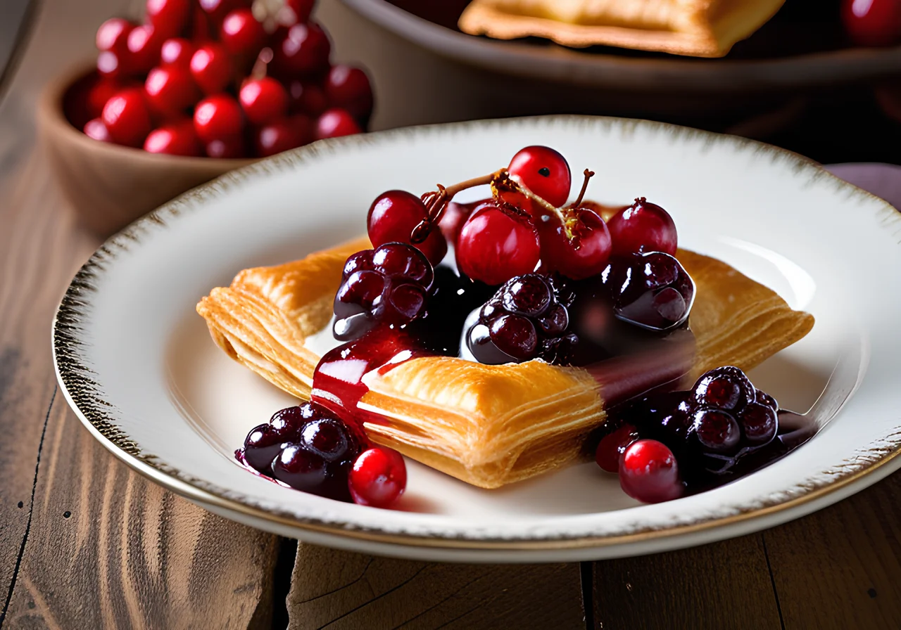 Shortcrust Pastry Slices with Currants