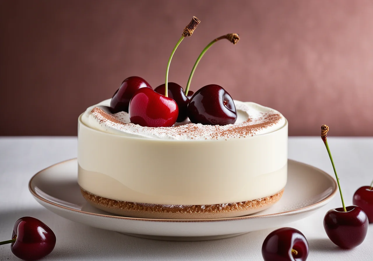 Mascarpone Cream with Cherries