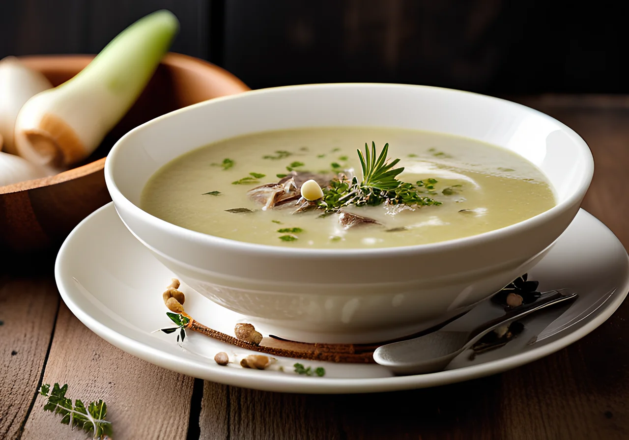 Leek and Porcini Mushroom Soup