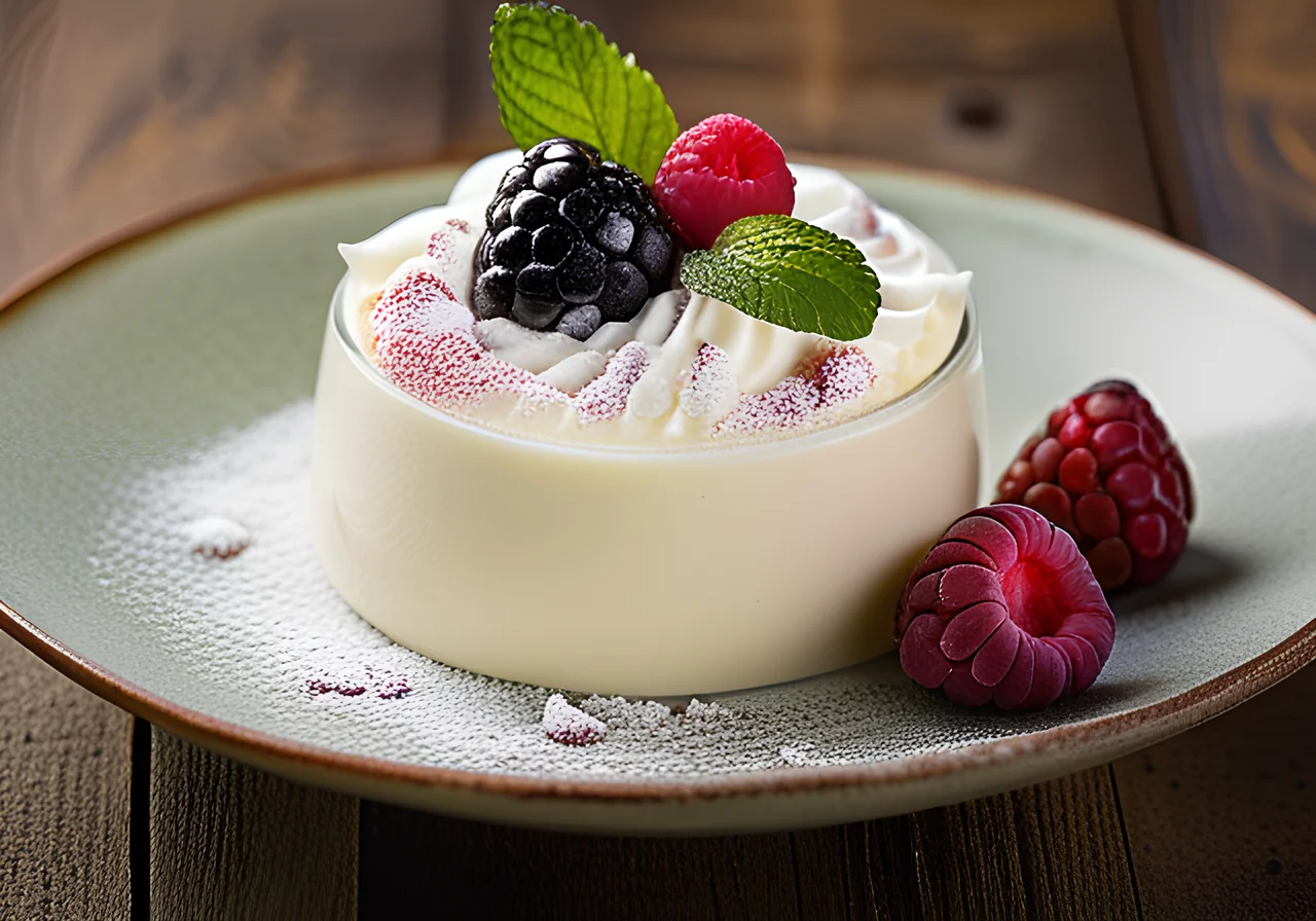 Quark Vanilla Mousse with Fresh Berries
