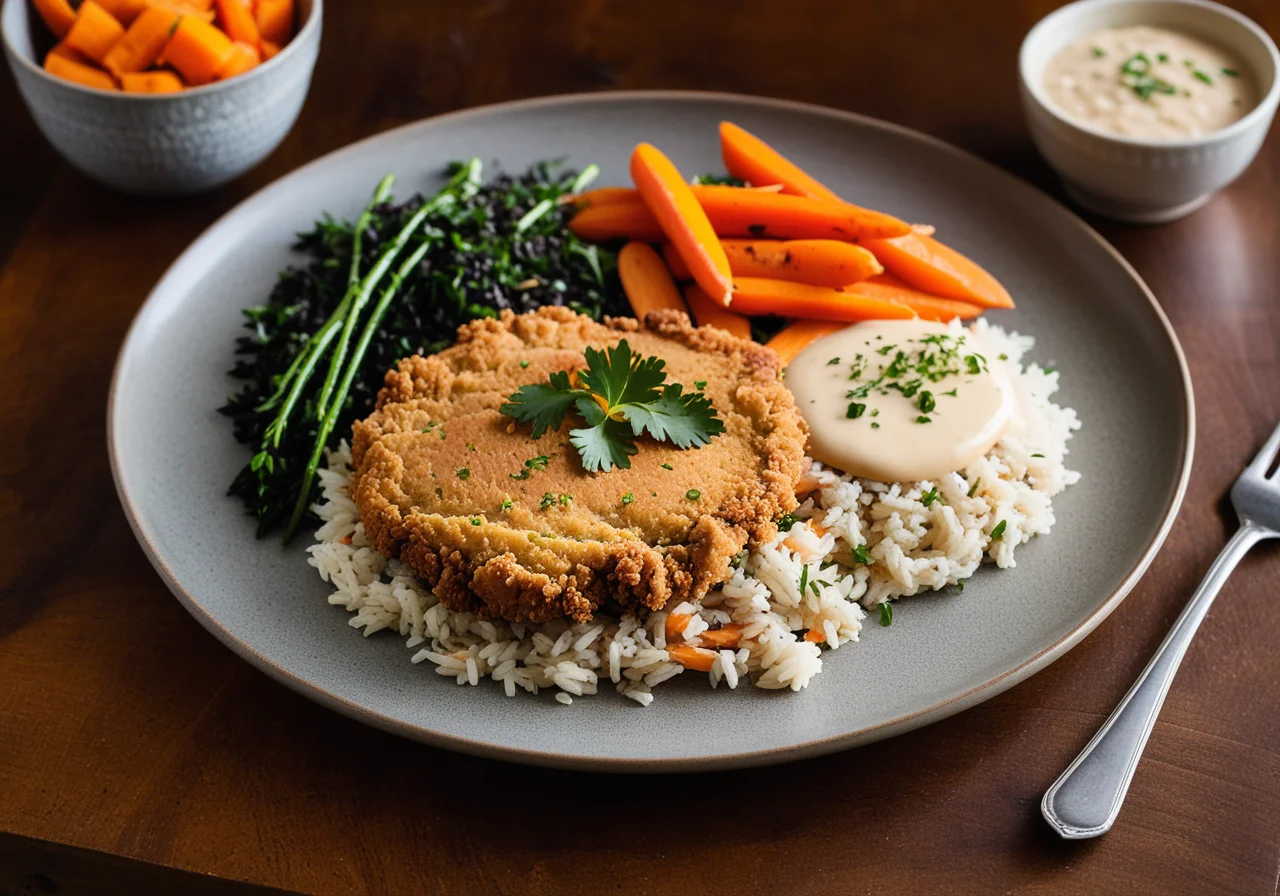 Turkey Schnitzel with Lemon Carrots