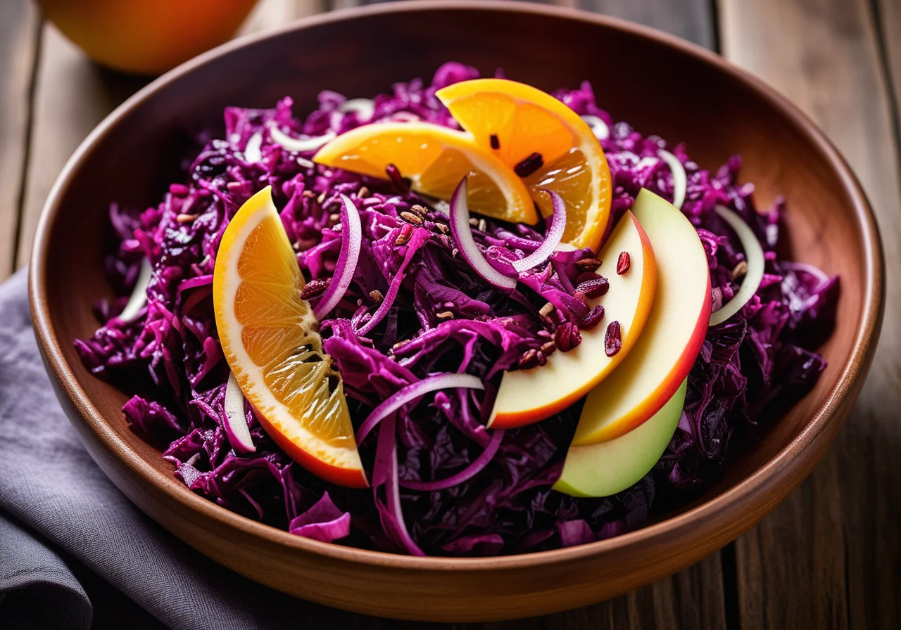 Red Cabbage Apple Salad