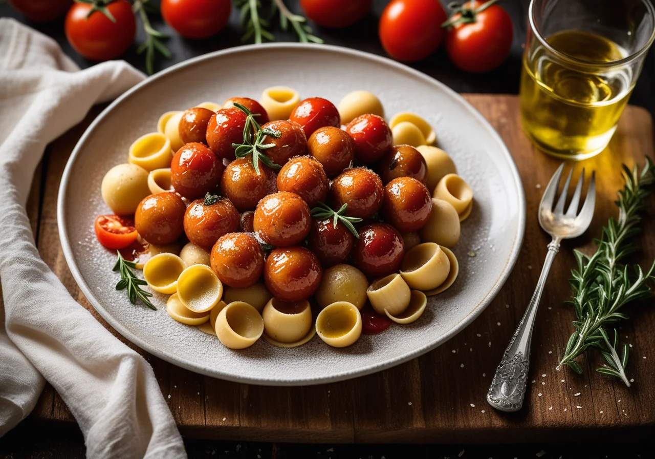 Pasta with Tomato Salsiccia Sauce