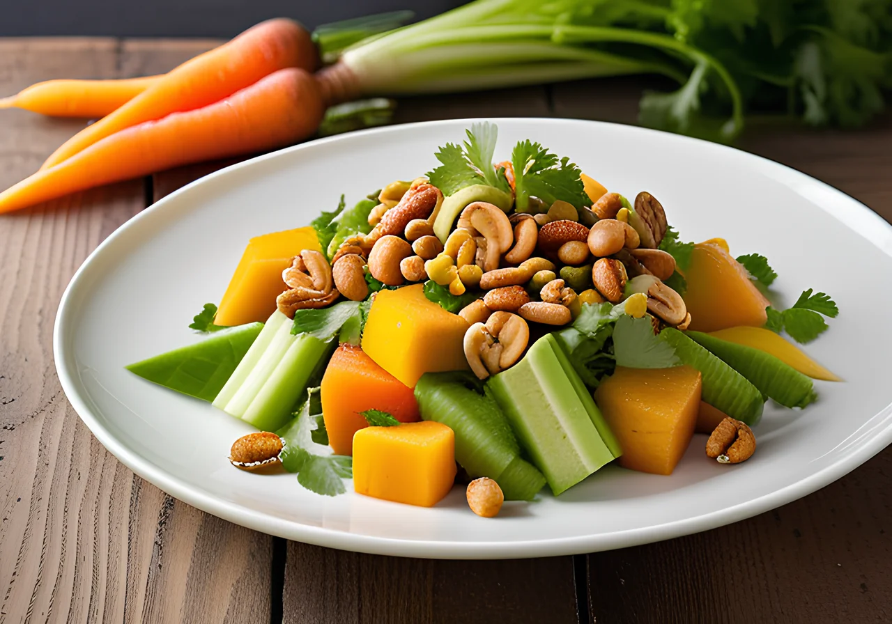 Carrot Salad with Cashews and Mango
