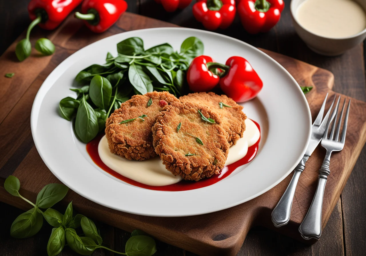 Three‑Color Stuffed Italian Veal Schnitzel