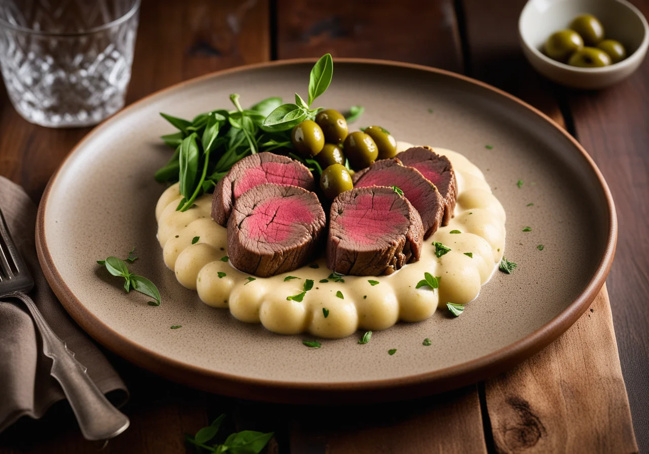 Beef Fillet in Shallot Dijon Sauce