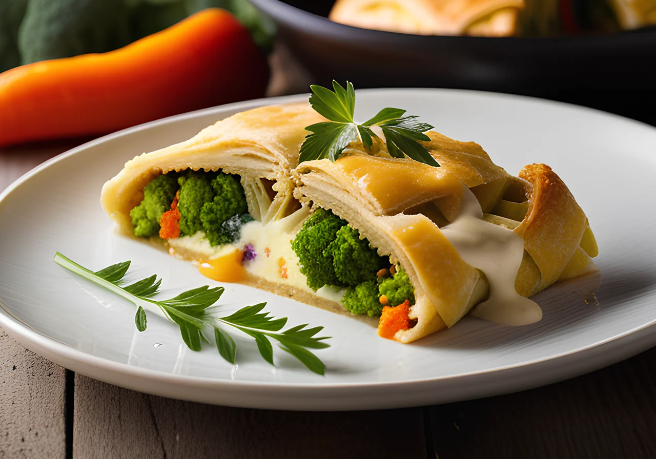 Vegetarian Vegetable Strudel