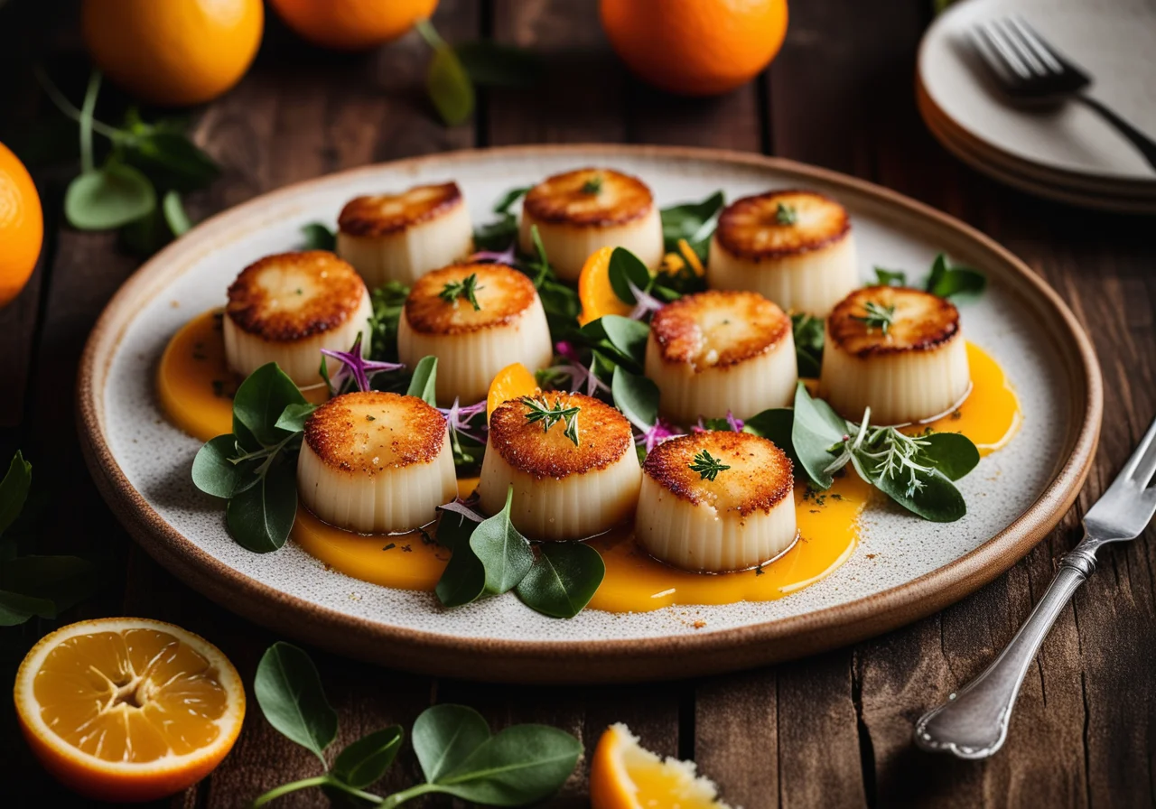 Baked Scallops with Passionfruit