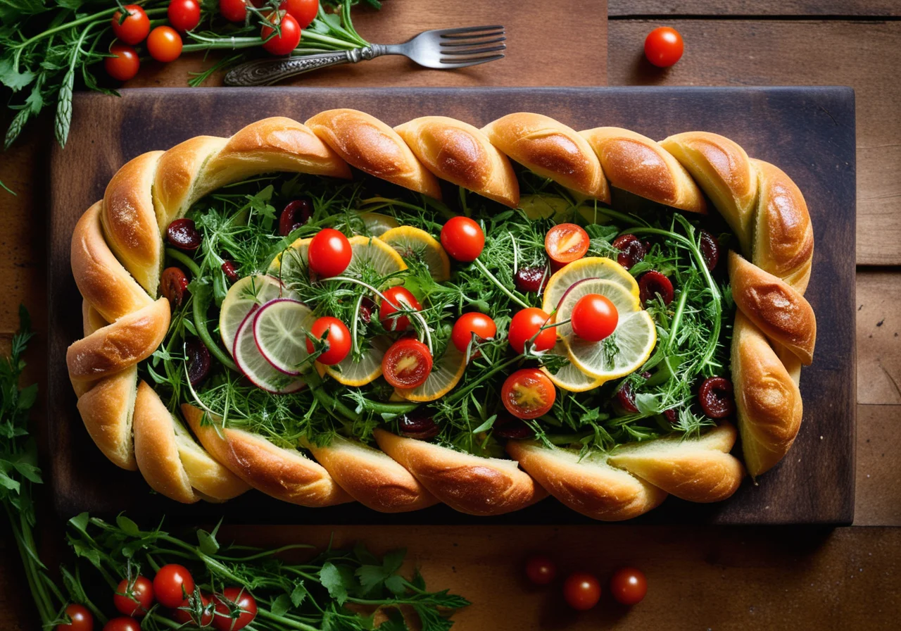 Asparagus Salad with Crunchy Chips