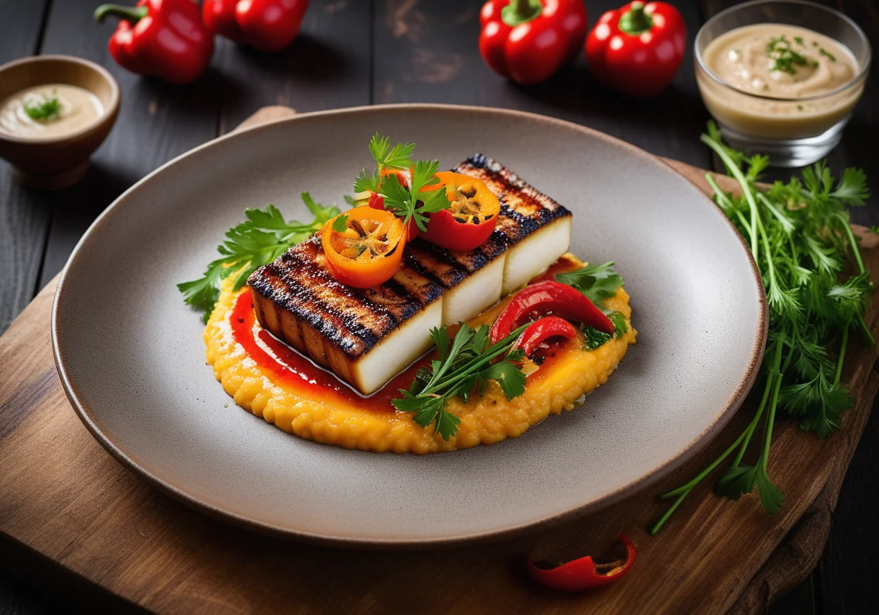 Sea Eel with Paprika Vegetables