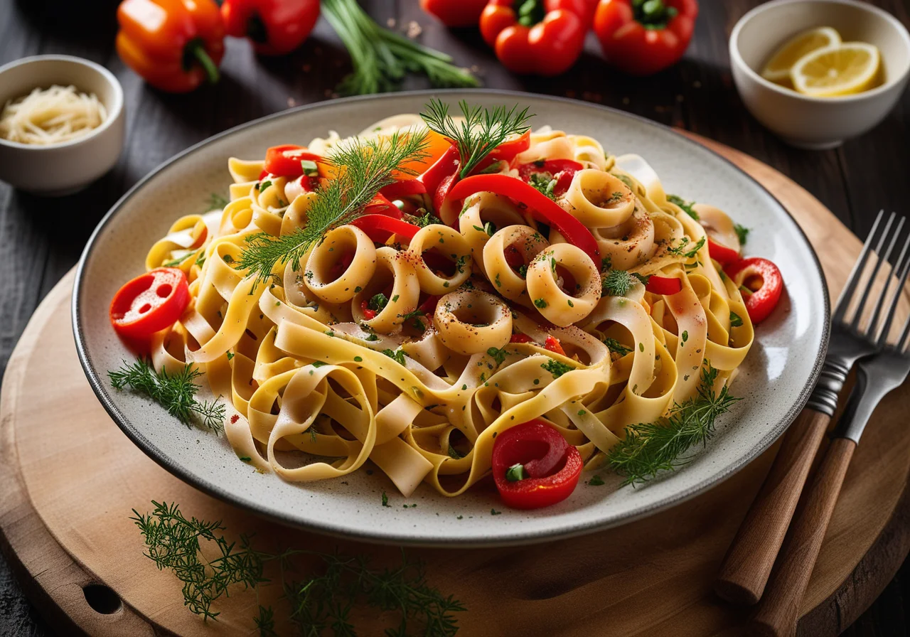 Bandnudeln mit Frutti di mare